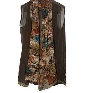 ANU sheer long vest